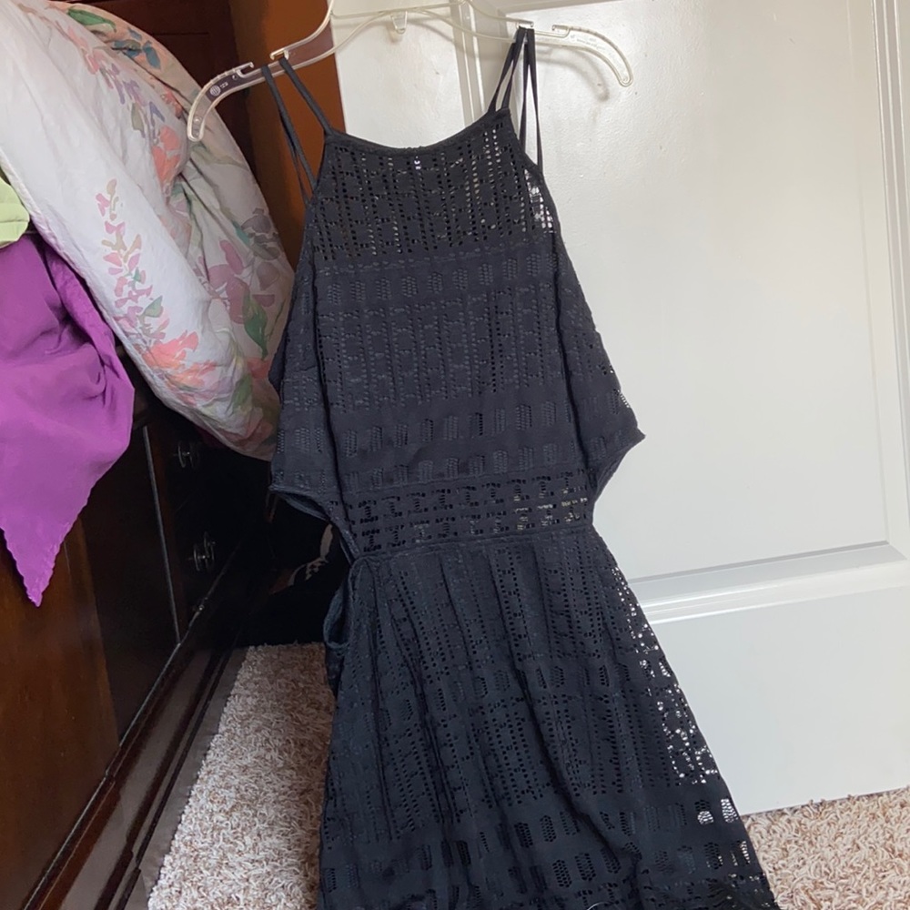Black dress with sides cut out